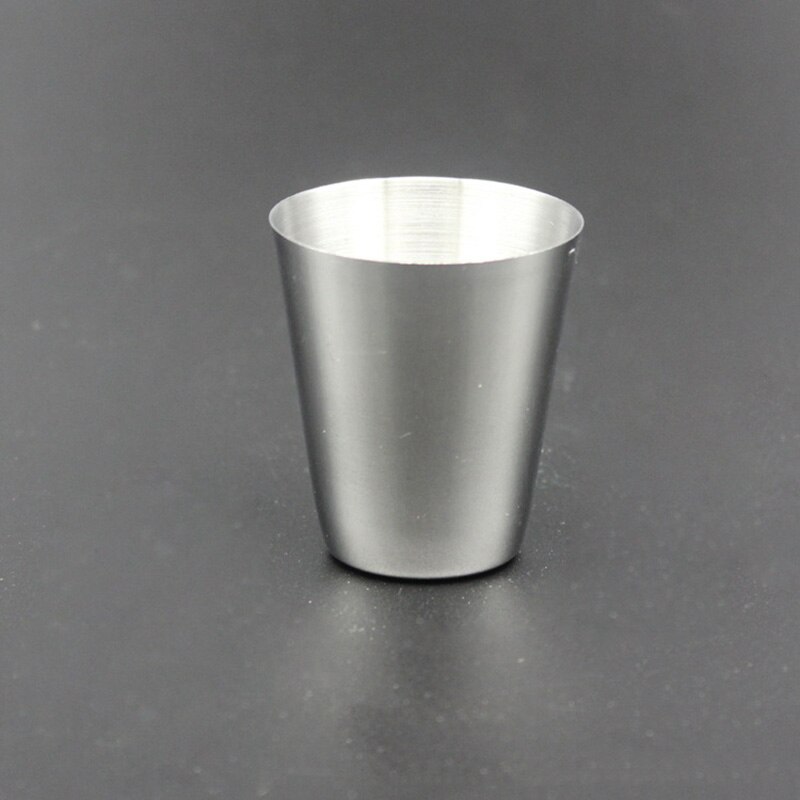 4pcs/set Polished Mini 30ml Stainless Steel Wine Drinking Shot Glasses Barware Cup With Zipper Cup Sleeve