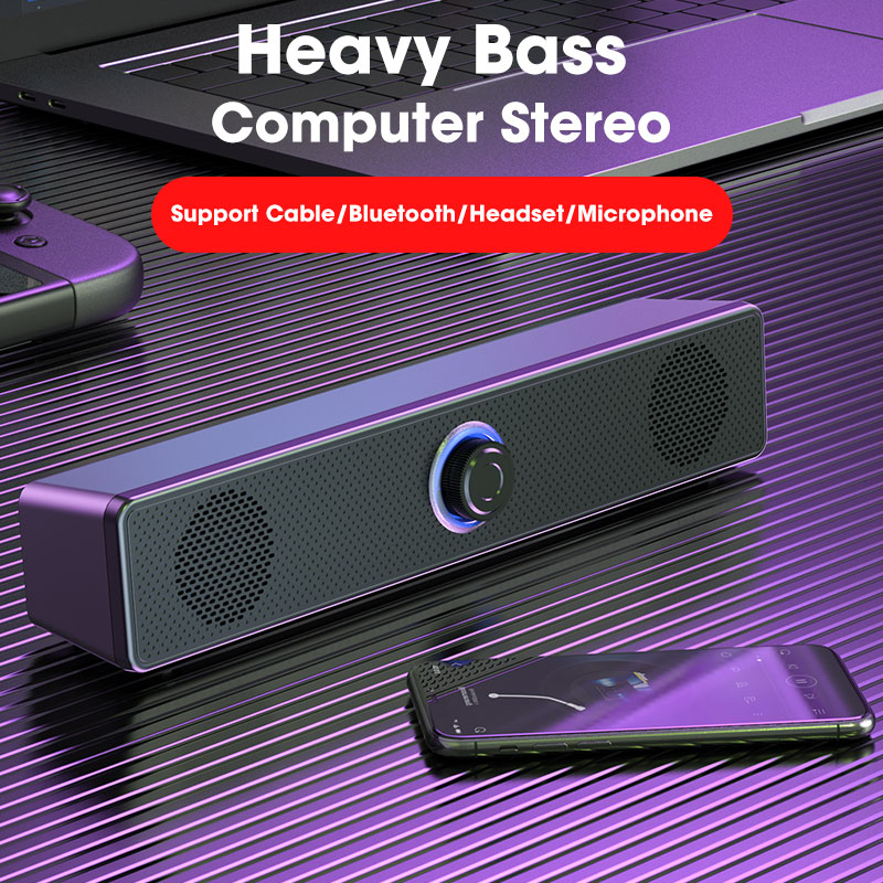 Computer Desktop High Bluetooth Wired Dual-purpose High-volume Microphone Two-in-one Speaker
