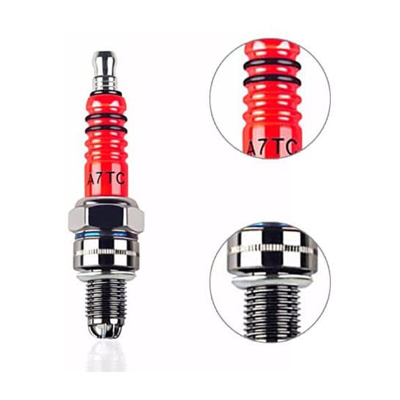 3 Pcs 3-Elektrode Bougie A7TC Voor 50Cc-150Cc Atv Motorfiets