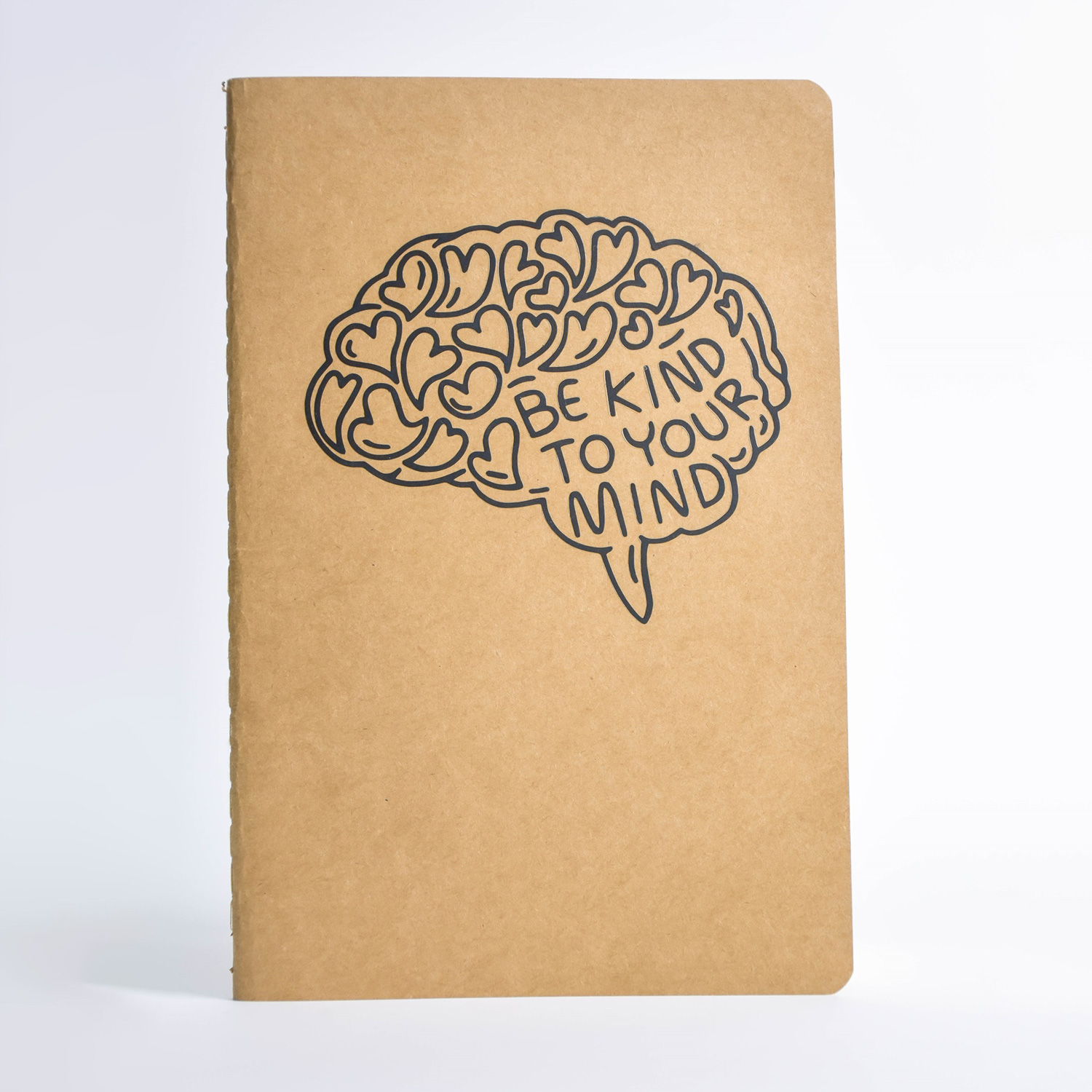 Notebook A5 Link Blank Paper Eye Protection Black Print Brain Lovely Note Books Journal Student Teacher Office Planner