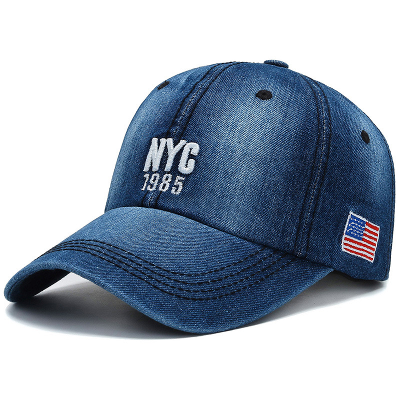 Denim Gewassen Baseball Cap Mannen En Vrouwen Casual Mode Sport Cap Persoonlijkheid Trend Cap Zomer Outdoor Zonnehoed