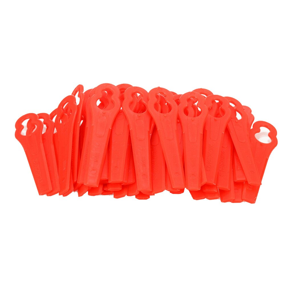 25/50/100Pcs Plastic Grasmaaier Tuin Maaier Gras Cutter Plastic Snijden Blade Tuin Gazon Trimmer Accessoires
