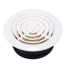 Okrągły odpowietrznik żaluzja osłona na maskownicę wylot regulowany odpowietrznik wentylacja Ucting kratki wentylacyjne 200mm odpowietrznik