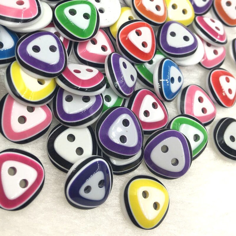 100PCS mix Assort Plastic Sewing Buttons, For Scrapbooking Sewing Craft Sewing Accessories Appliques PH98: Color 32