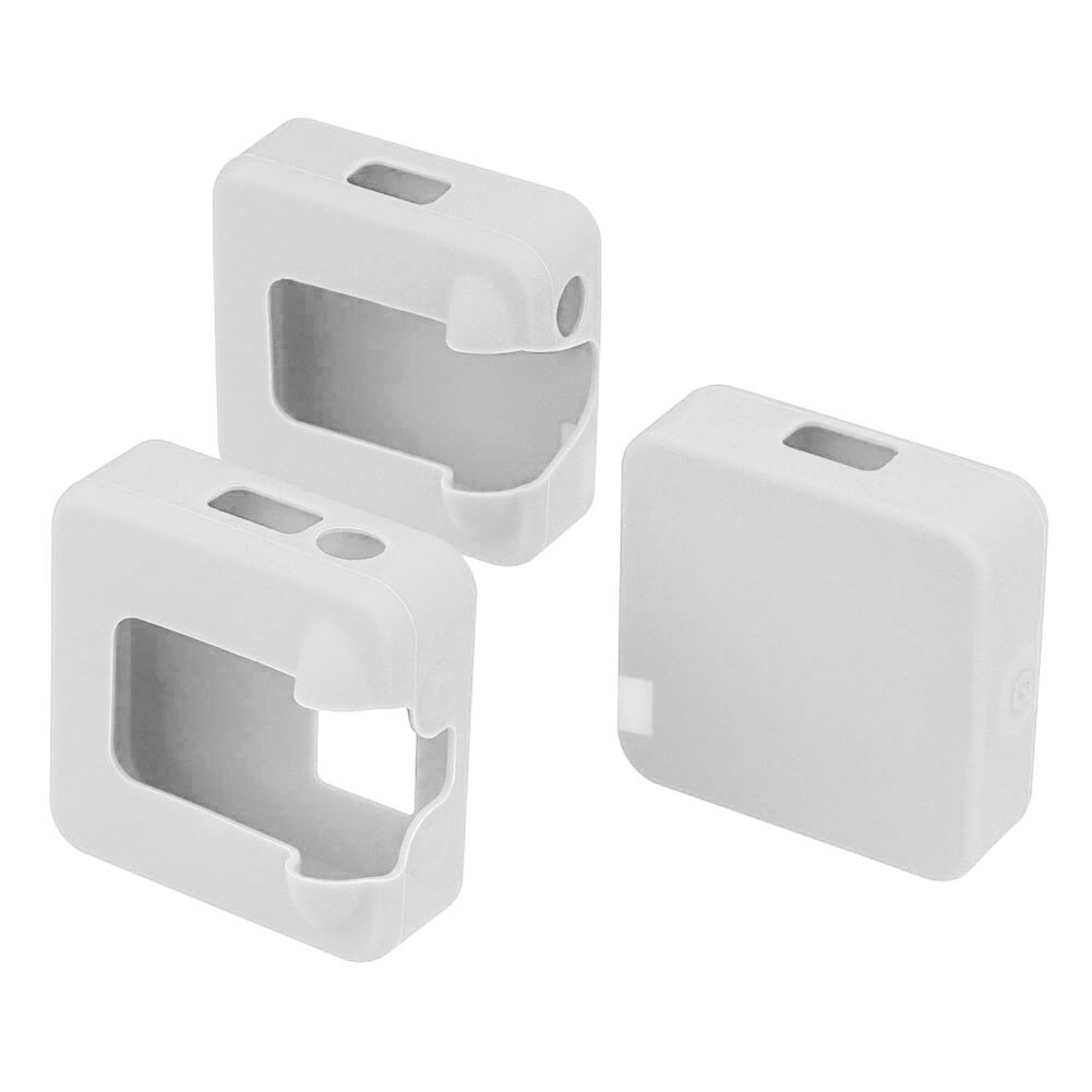 3 Stks/set Siliconen Mic Case Vervanging Microfoon Zachte Beschermhoes Voor Rode Draadloze Gaan Ii Microfoon Accessoires: WHITE