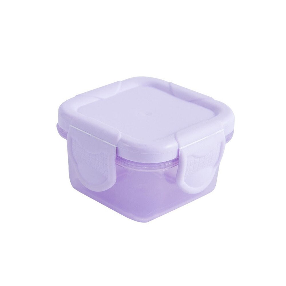 Mini cajas selladas de aliño de alimentos de grado alimenticio, cajas de anzuelos de pescado de cebo, Caja de almacenaje para medicina, organizador de joyería: purple