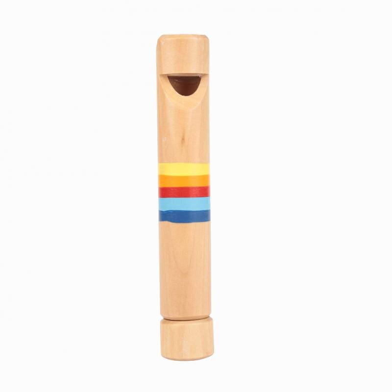Portable Wooden Flute Wooden Fipple Piccolo Flute Instrument Early Musical Instrument Education Toys Musical Instrument