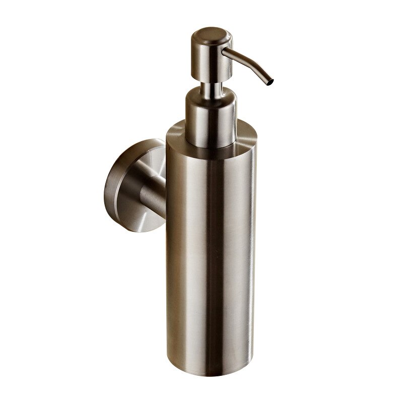 Black Soap Dispenser Wall Mount 304 Stainless Steel Liquid Soap Dispenser for Bathroom Accessories Deck Mounted Detergent Bottle