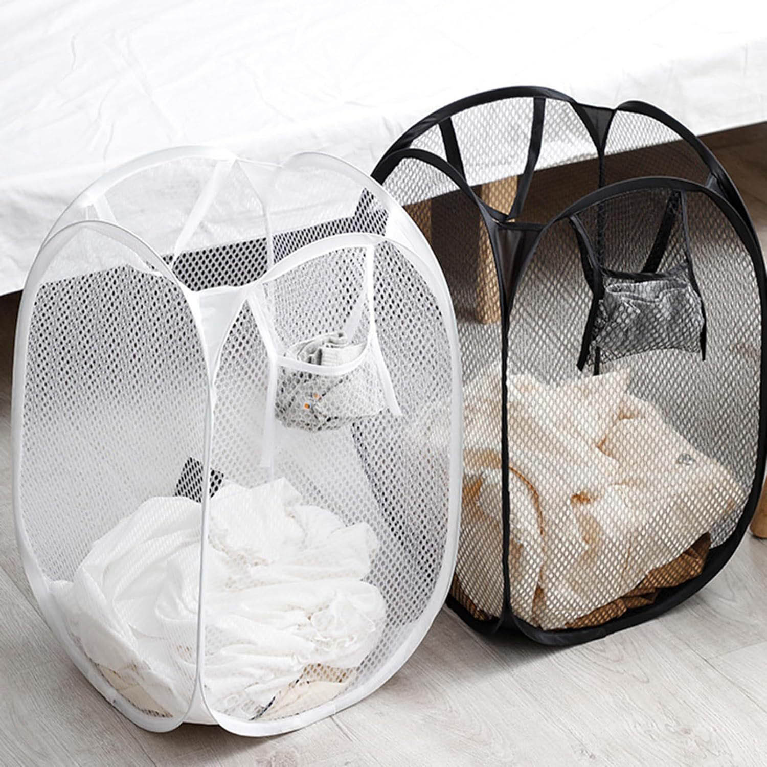 Opvouwbare Vuile Wasmand Sorteermand Wasraam Badstof Gaas Opbergtas Emmer Wasorganisatoren Opbergtas