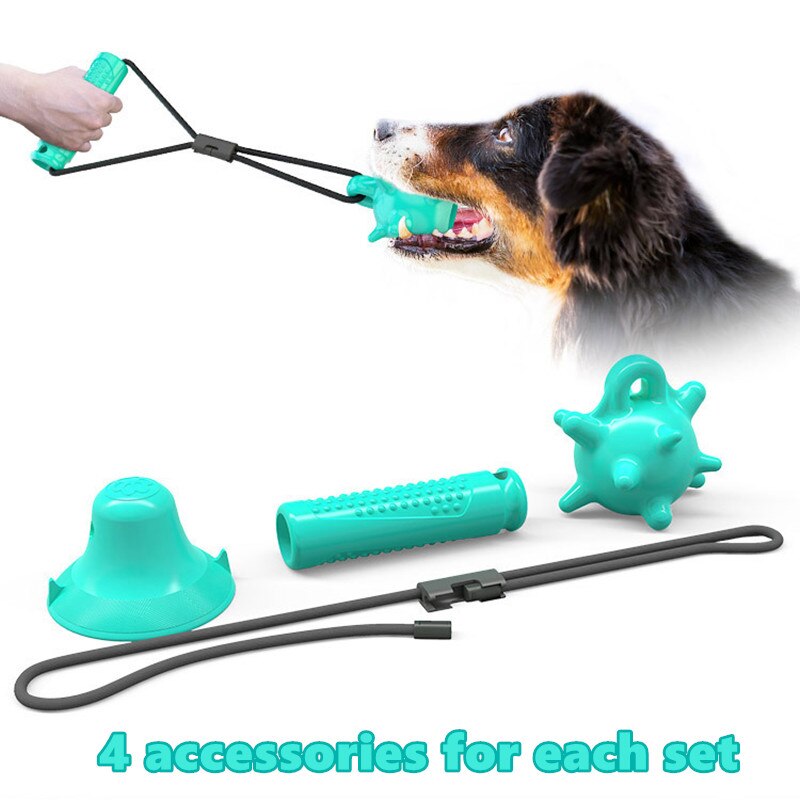 Dog Toys Suction Tug Interactive Ball Toys Puppy Teething Chew Toothbrush Pet Supplies Products for Small large Dogs