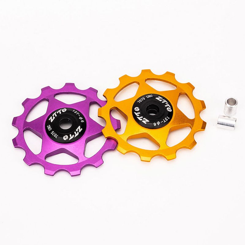 Bicycle Rear Derailleur Jockey Wheel 13T Aluminum Alloy Sealed Bearing Pulley AL7075 CNC Road Bike Guide Roller Idler 4/5/6MM