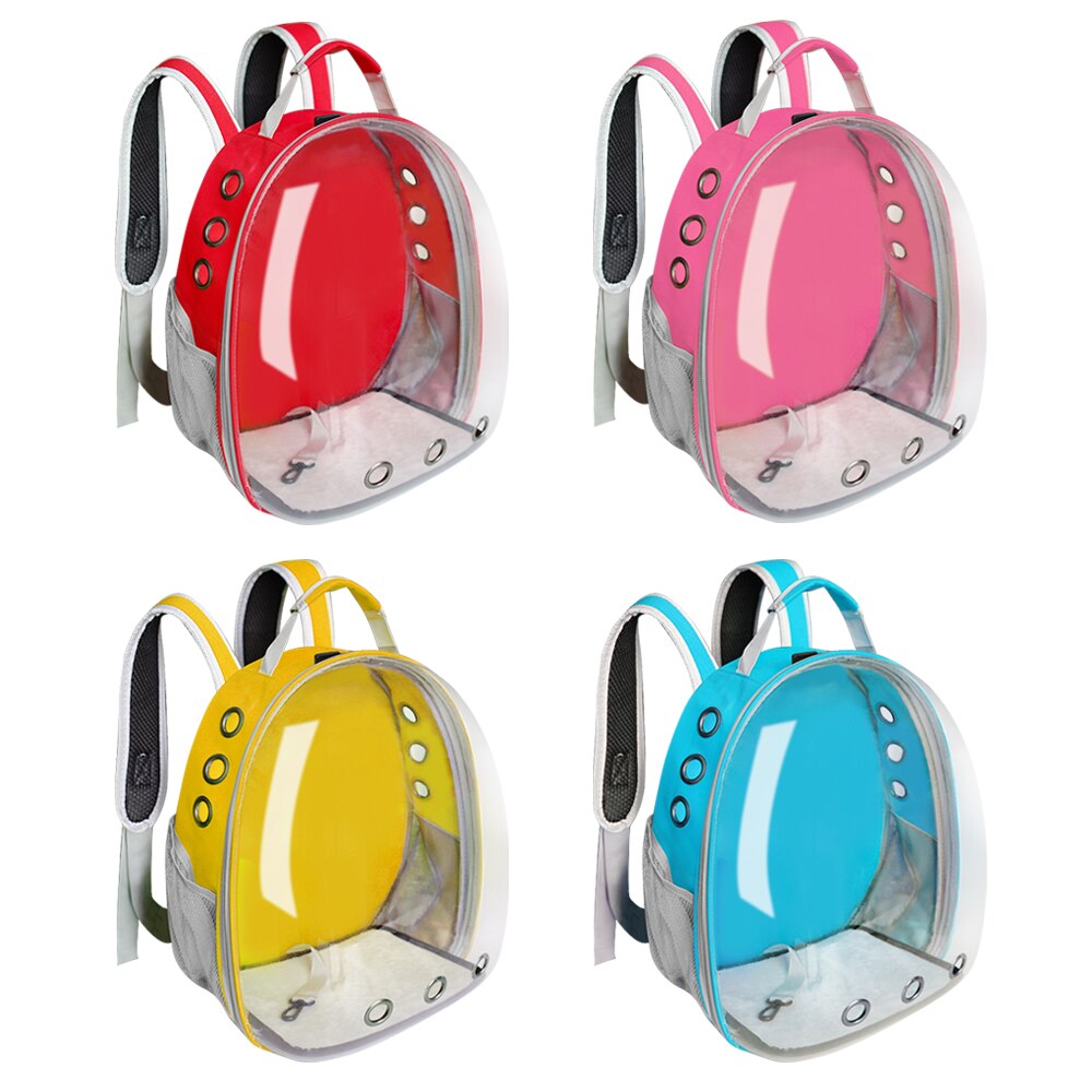 Cat Carrier Bag Breathable Transparent Puppy Cat Backpack Cats Box Cage Small Dog Pet Travel Carrier Handbag Space Capsule