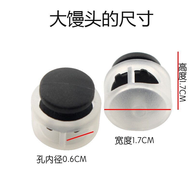 10 sztuk 1.7x1.7cm przeźroczyste tworzywo sztuczne wiosna klamra kieszeń sznurkiem klamra klamra regulacyjna