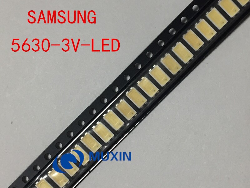 100PCS For SAMSUNG LED LCD Backlight TV Application Middle Power LED LED Backlight 0.5W 3V 5630 Cool white LED LCD TV Backlight