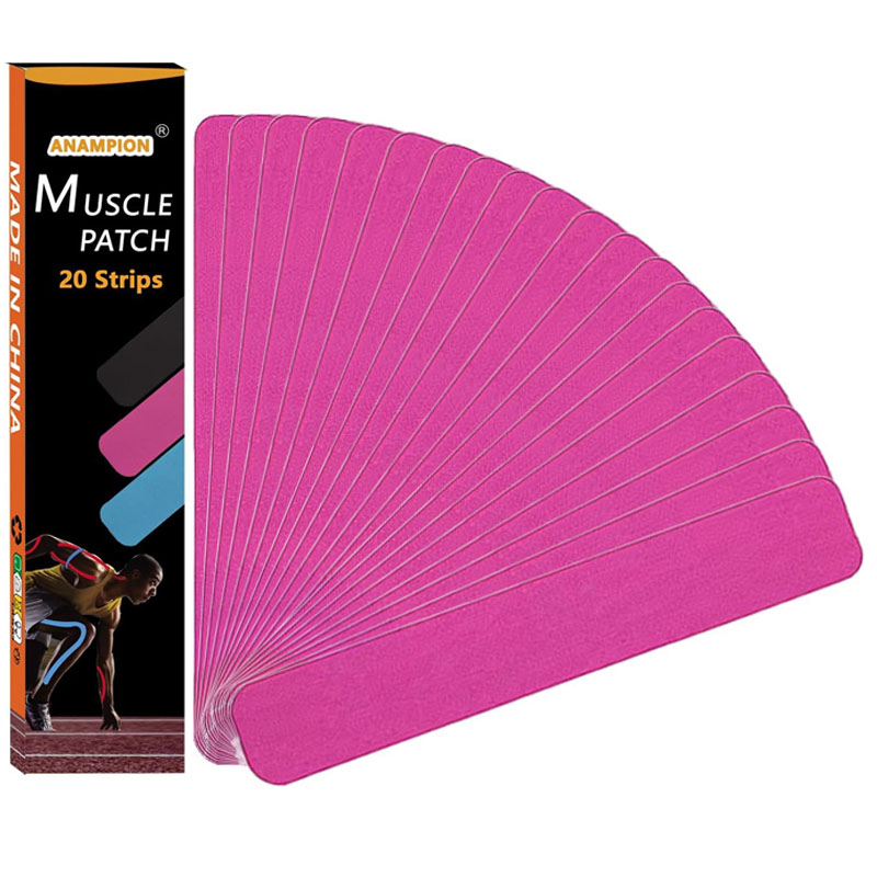 20 stks Kinesiologie Tape Voorgesneden Mix Set Elastische Atletische Sport Tape Waterdicht Ademend Latex Gratis Tape voor Enkel Polsen Knieën: Blauw