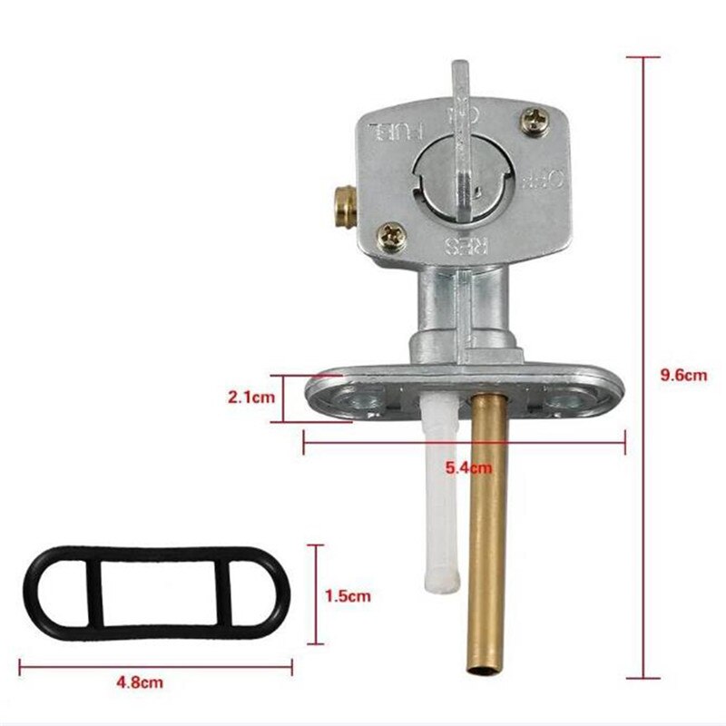 1 stk 9 cmx 6cm motorsykkel drivstoffbryter på reservere drivstoff petcock ventil med kran til yamaha yfz 350 yfm 660 grizzly atv