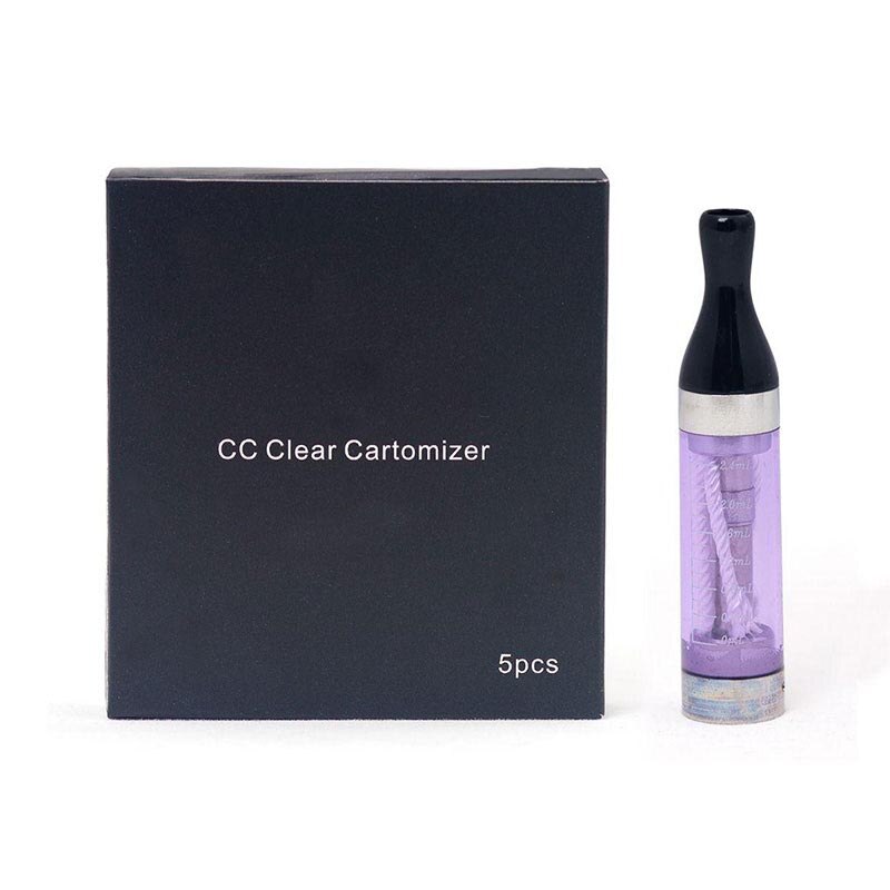 Clearance 100% Original Kangertech T2 EGo CC Clearomizer 2.4ml Capacity Compatible With ego series Battery E-cig Atomizer: Purple