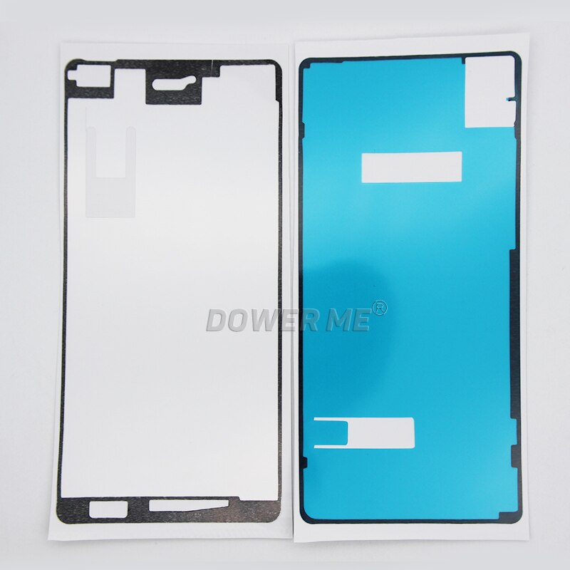 Dower 10 set/lote marco LCD frontal + pegatina de carcasa trasera pegamento adhesivo impermeable para Sony Xperia X Performance XP F8132