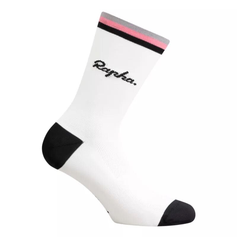 Summer Sport Cycling Socks Men Women Breathable Road Bicycle Socks Outdoor Sport Compression Socks: 3se white