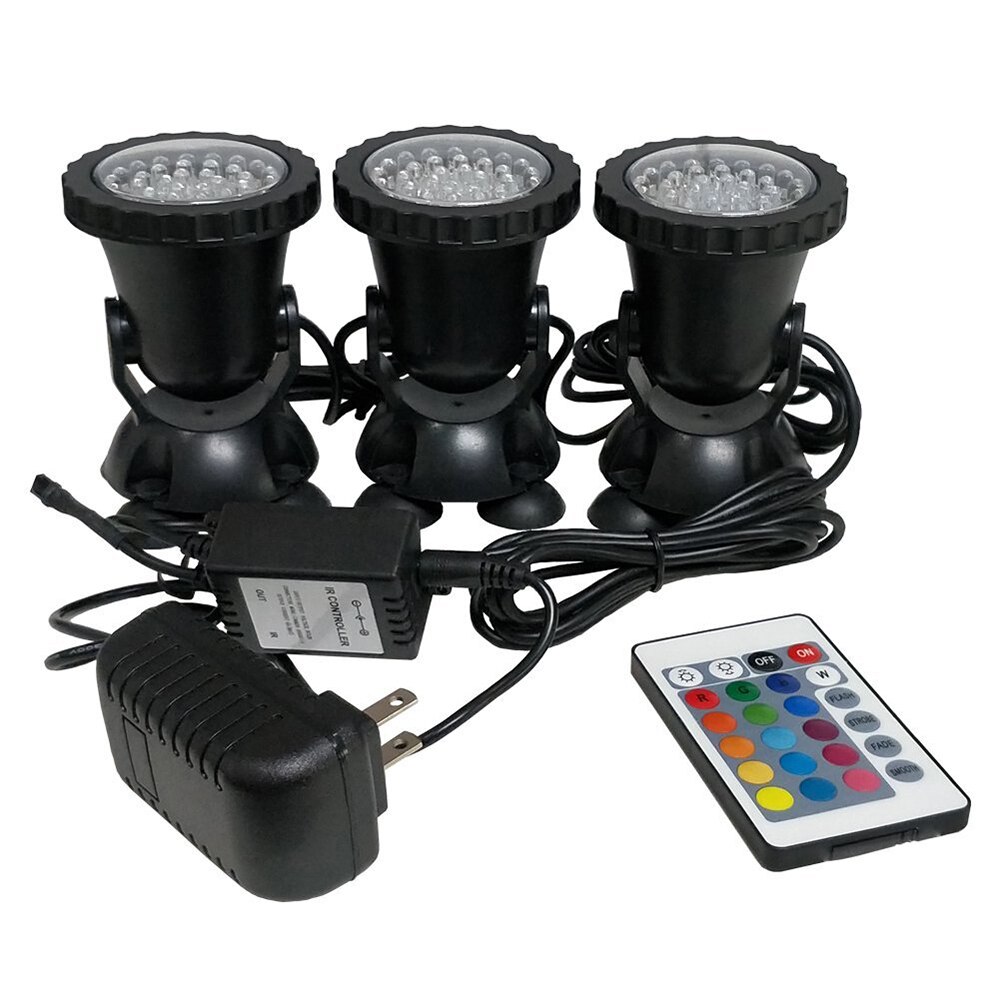 Led Aquarium Licht Led Spotlight Led Aquarium Licht Led Onderwater Light Vijver Licht Zwembad Onderwater Licht: US Plug