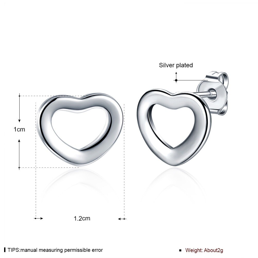 Pendientes de plata de ley 925 para mujer, románticos, de joyería