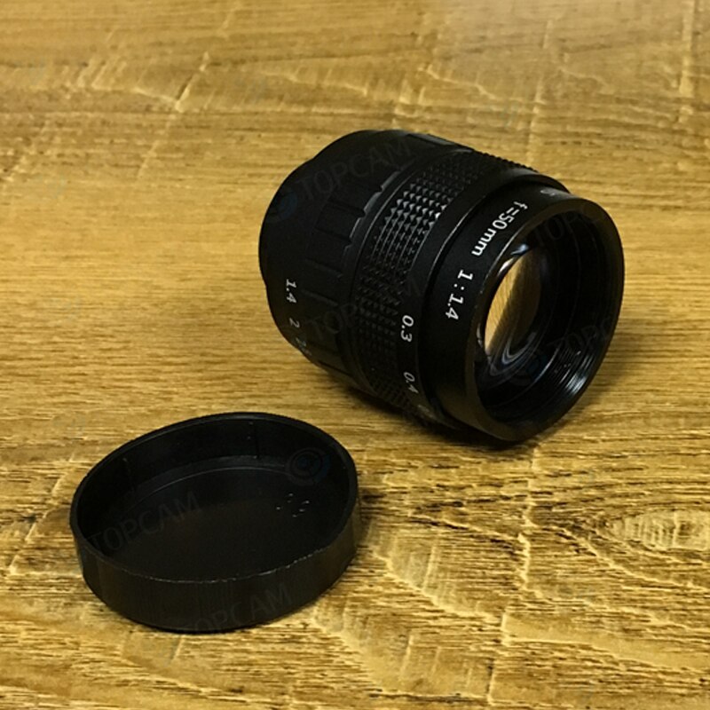 50Mm Lens C Mount F/1.4 Cctv Lens C Mount 2/3 Cctv Lens Is Voorzien Van Lichtmetalen Behuizing Met camera Lens