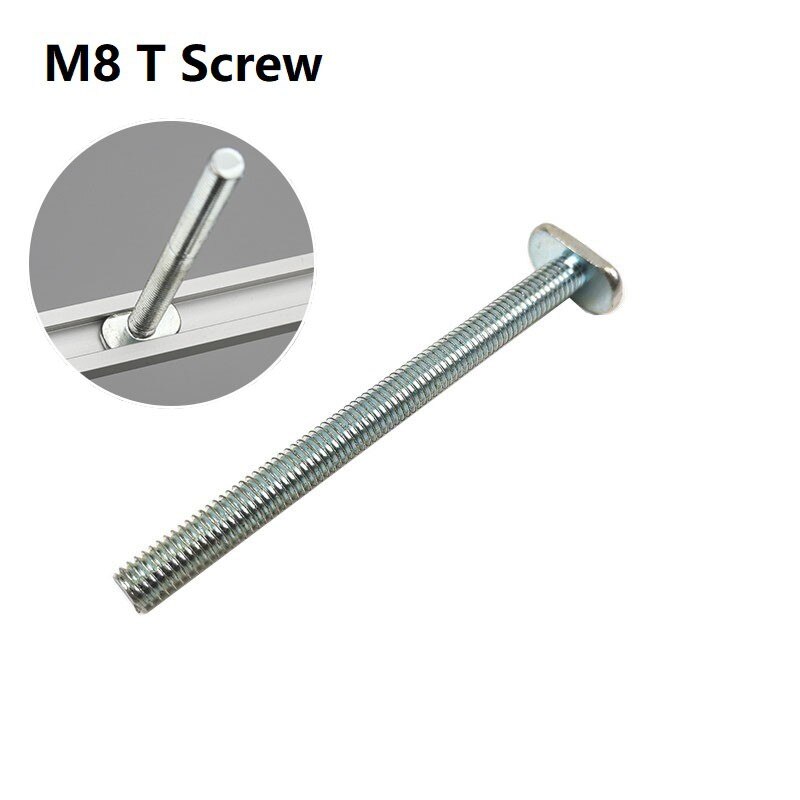Handle T-Slot Slider T-Track Jig Screw Fixture Router Chute Rail Special Accessories Woodworking Tool