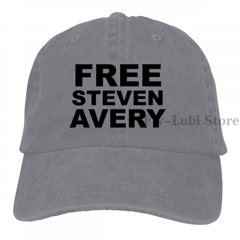 Free Steven Avery Baseball cap men women Trucker Hats adjustable cap: 2-Gray