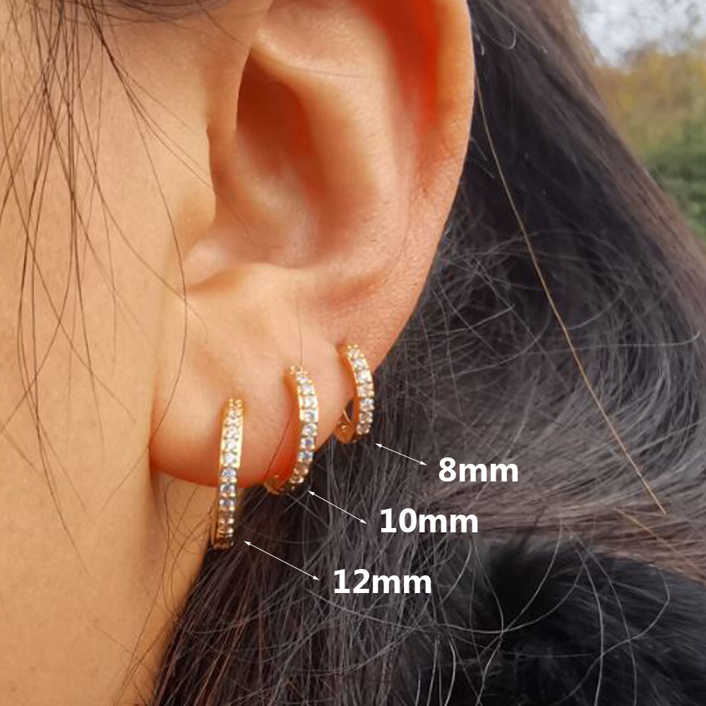 Piercing Studs Women Small Hoop Earring Huggies Ear Circle Rings Cartilage Earlobe Tragus Man Girls Tiny Hoops