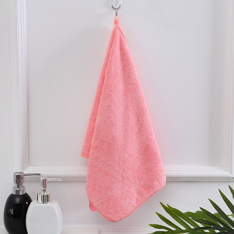 Microfibra seca rápida coraline toalha rosto afiação toalha absorvente mais grosso limpar cozinha de mesa para crianças adultos: pink