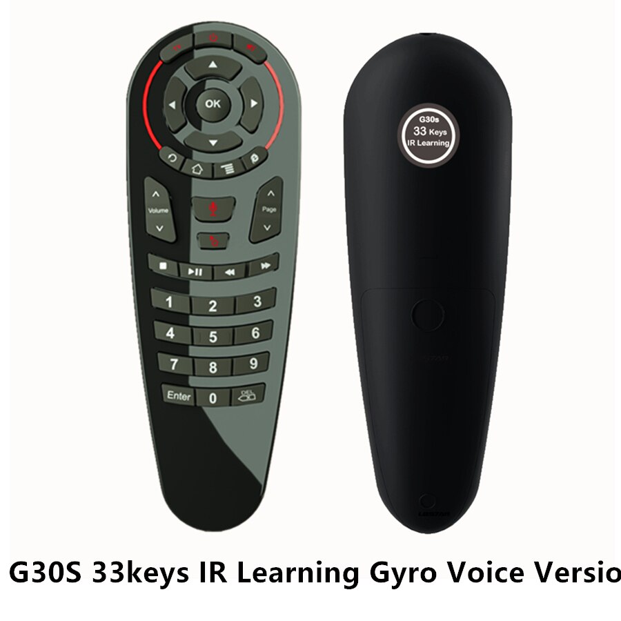 L8star G30 G30S air mouse programme à distance IR apprentissage RF 2.4G 433 sans fil clavier contrôle pour Android 9.0 Smart TV box voix