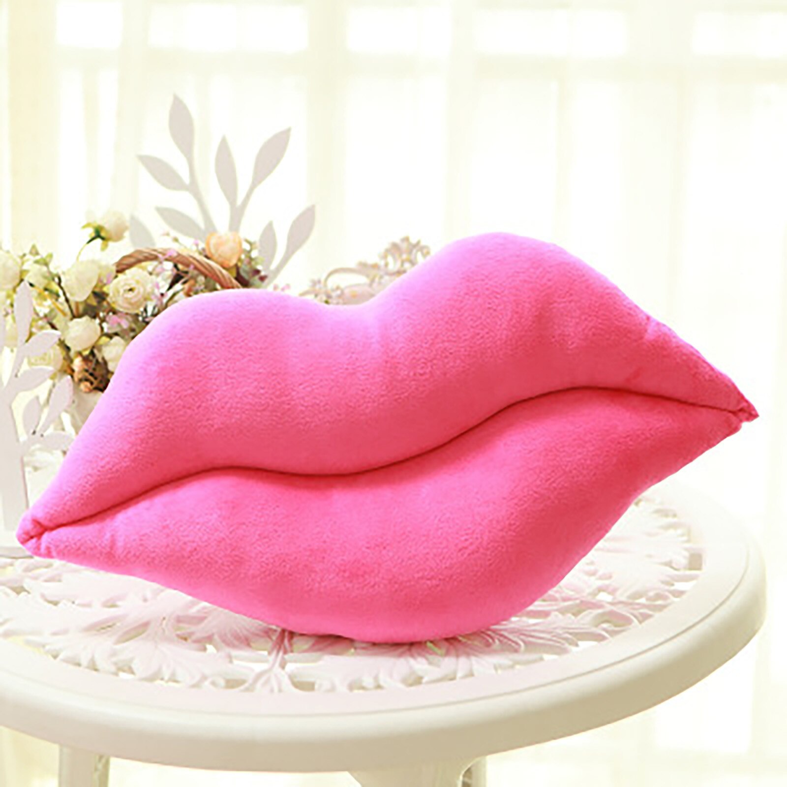 Lips Plush Toys Sexy Red Lips Big Lips Pillow Valentine's Day Fun Pillow Cushion Office Home Adult: B