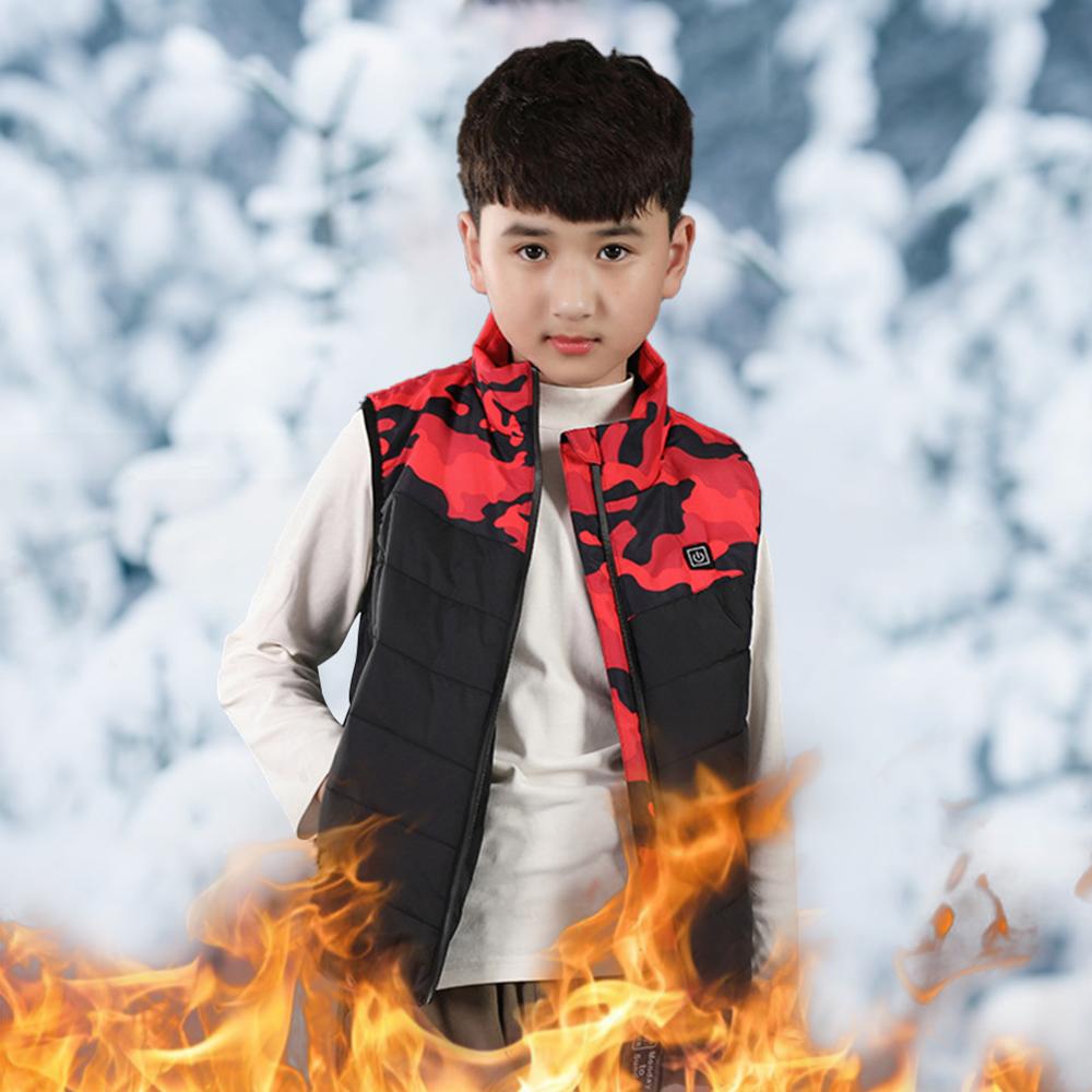 Winter Kinder USB Elektrische Heizung Jacke Warme Kleidung Jacke Für Skifahren Winter Wärme Jacke Xiaomi Mantel Heizung Für kind