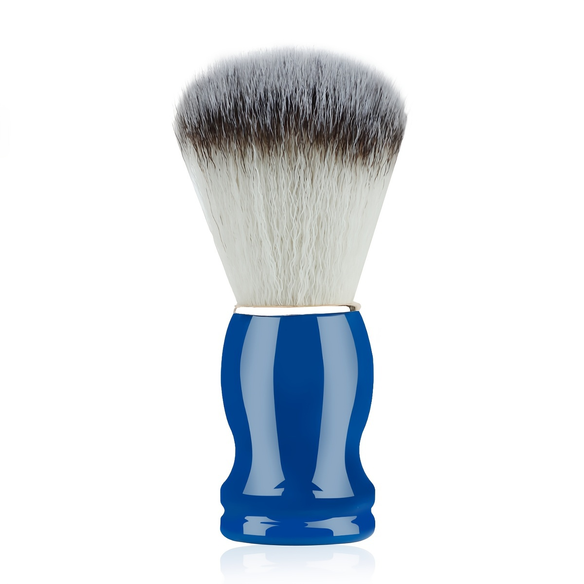 Beard Shaving Brush Makeup brushes 1pcs Wooden Handle Bristle Hair Salon Barber Soap Foam Shave Men Facial Cleaning Tools: SKY BLUE