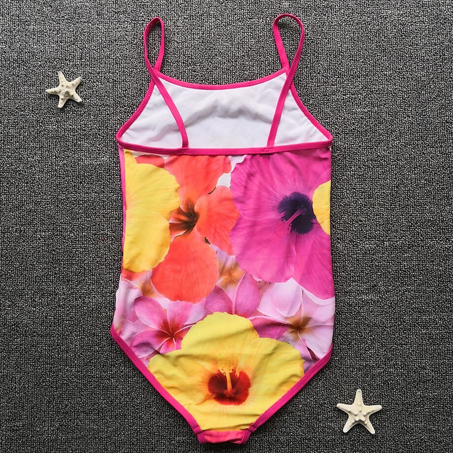 6-14 år pige badedragt i et stykke børn blomstret børn badetøj print teenager pige badedragt barn pige badetøj strandtøj