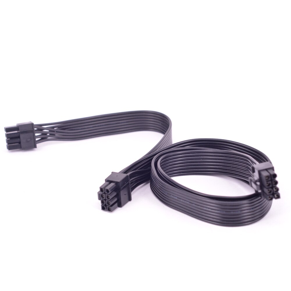 PCIe 8pin to 2 Ports 6+2Pin Power supply Cable Flat Sleeve For Seasonic FOCUS PLUS Platinum PX Series 850 750 650 550 W