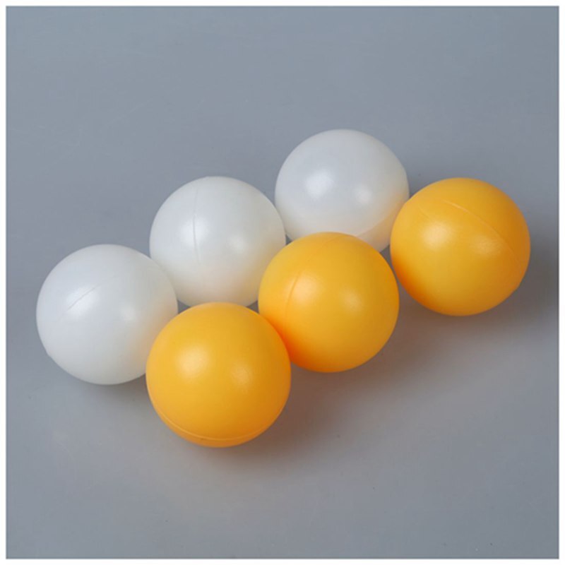 Wit Geel 39Mm Dia Sport Tafeltennis Ballen Ping Pong Bal 6 Pcs