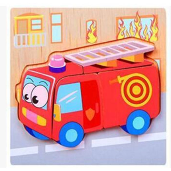 Montessori Toys Educational Wooden Toys for Children Early Learning 3D Cartoon Animal Wood Materials Puzzle Intelligence Jigsaw: 18