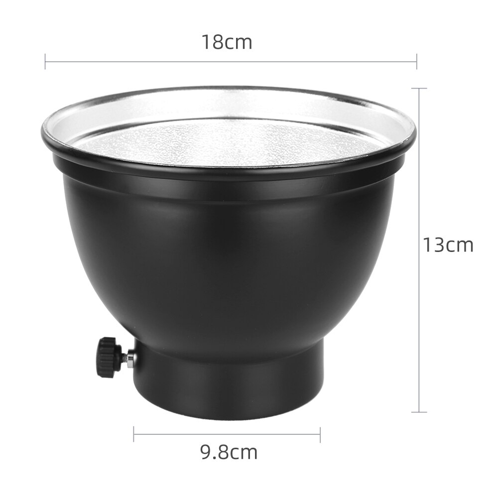 7inch 18cm Standard Reflector Diffuser with Honeycomb Grid for Universa Mount Studio Light Strobe Flash K-150A K-180A E250 E300