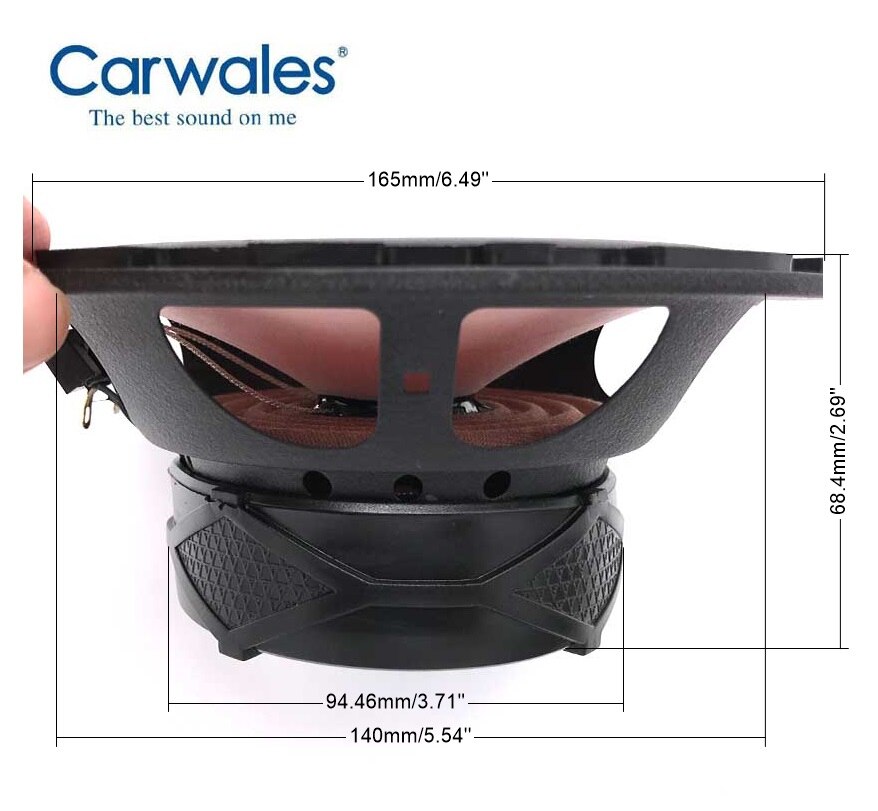 Universele 6.5 Inch 2 Way 250 W Auto Speaker Auto Auto HiFi Audio Full Range Frequentie Luidspreker Hoge Toonhoogte luidspreker