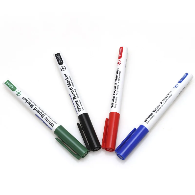 4 stks/set Whiteboard Marker Pennen Schoolbord Pennen 4 kleuren Uitwisbare White Board Markers School Klas Kantoorbenodigdheden Leveringen