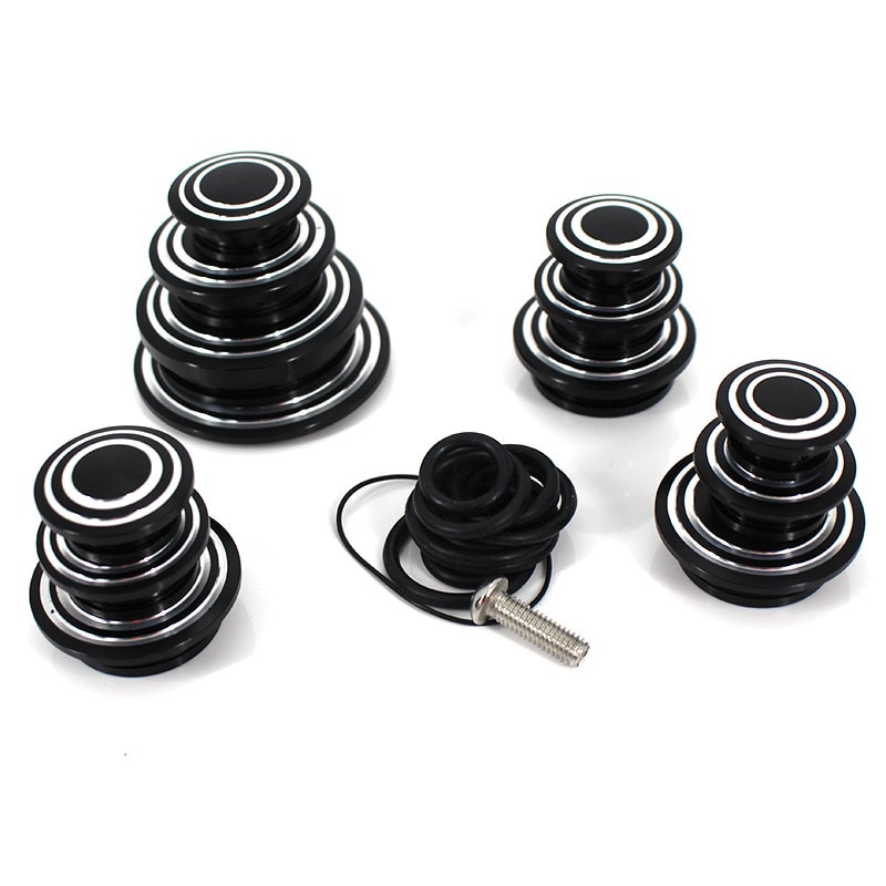 Cache-trous De Cadre Pour BMW R1200GS LC/Adventure 2014-2018 – Lot De 9 – ABS Noir – Décoratif