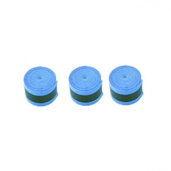 1/3 sztuk tenis klaskać gumowe paletka do badmintona uchwyt gumowe antypoślizgowe pochłaniające pot z rakieta uchwyt uzwojenia taśma: 3PCs Blue