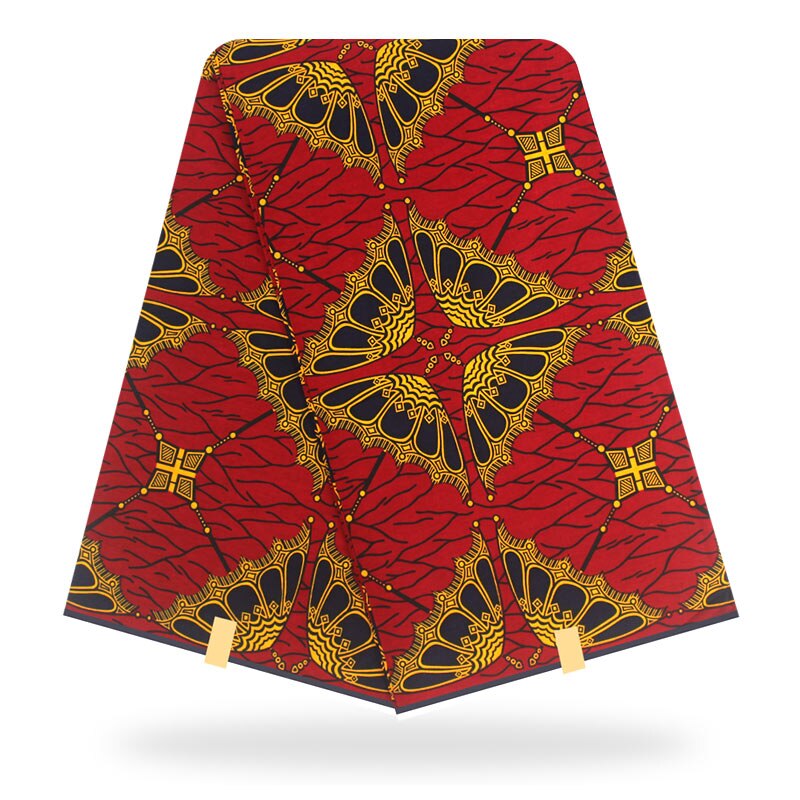 Afrikaanse Fabrix Waxprint Ankara Katoen Wax Pagne Wax 6 Yards Afrikaanse Ankara Naaien Stof: color15