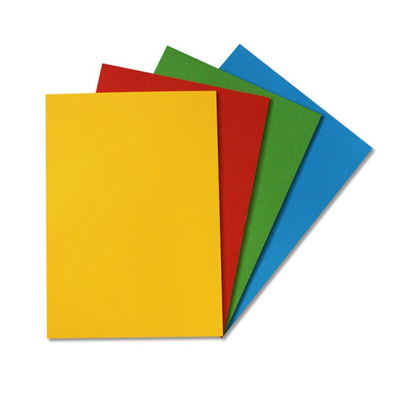DIY Color paper A4 Origami paper 100 sheets Red Pink Green Blue 80G copy paper Office School Supplies Writing Pads: 4 color
