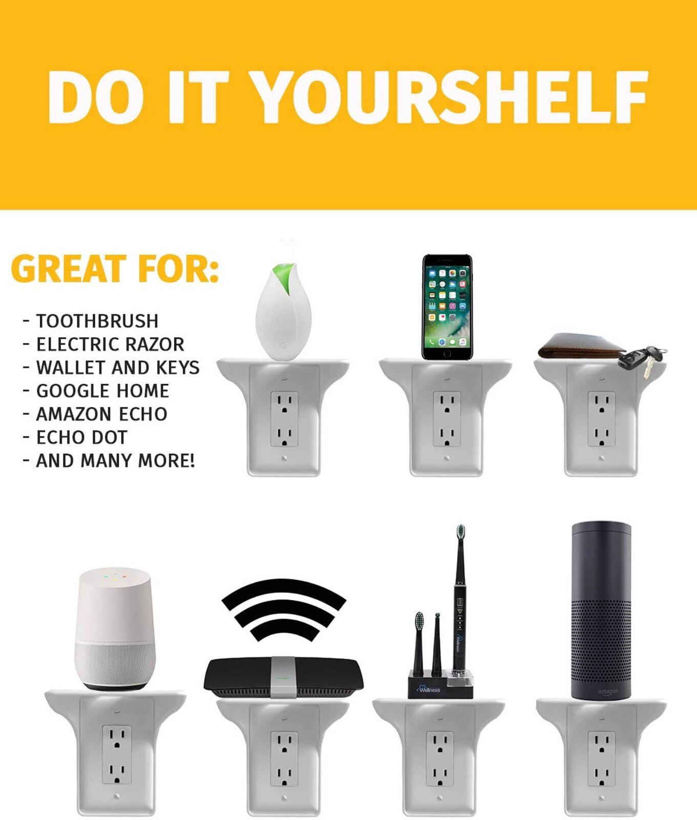 Enkele Stopcontact Plank Thuis Muur Organisator Voor Outlets Badkamer Plank Bad Douche Aluminium Zwart Badkamer Plank