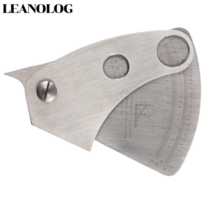 Strumenti di saldatura calibro di settore in acciaio inossidabile calibro di saldatura ispezione di saldatura calibri di misurazione in pollici per strumento di misurazione