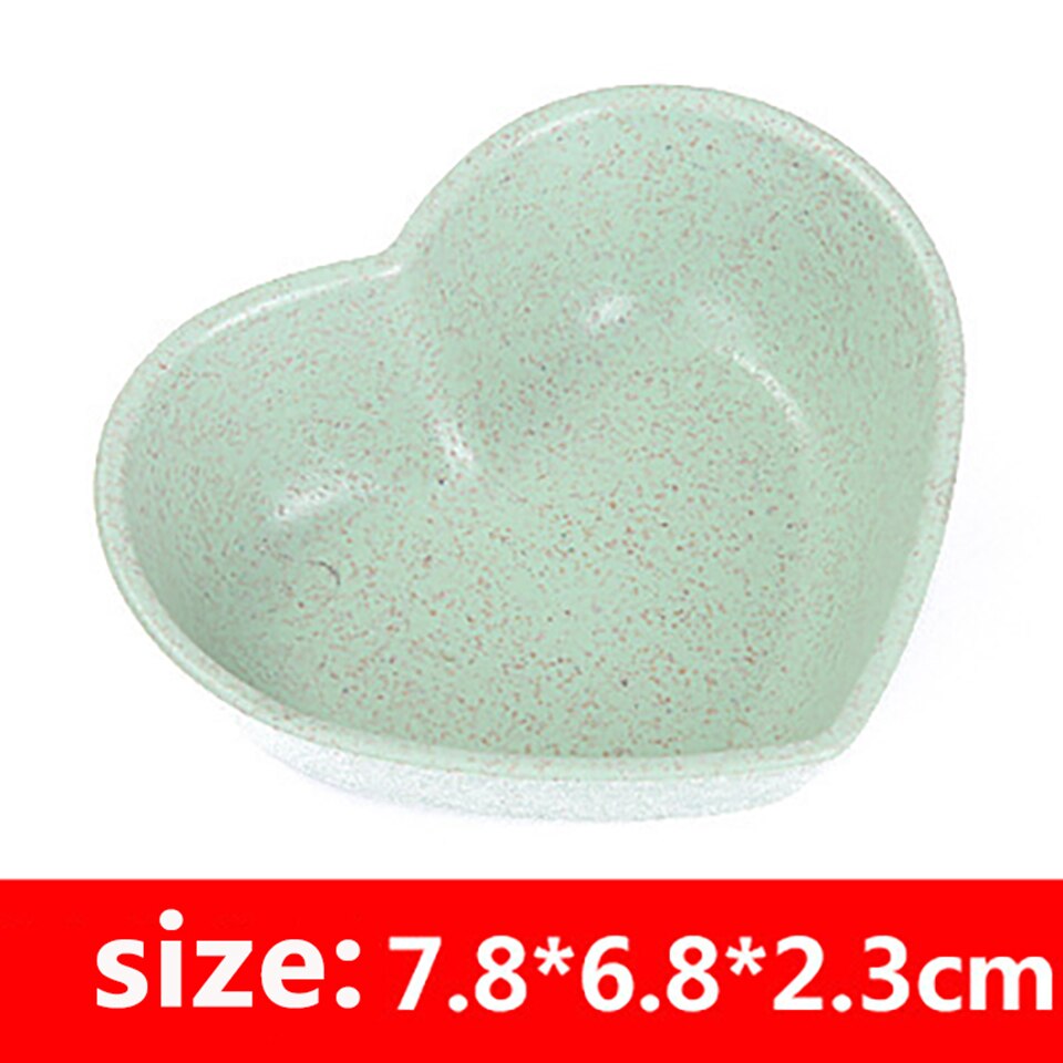 Bol d'assaisonnement en forme de fleur, bol de blé dégradable bol d'assaisonnement en forme de cœur assiette à Sauce pour aliments assiettes d'apéritifs pour outils de cuisine 3 pièces: 10