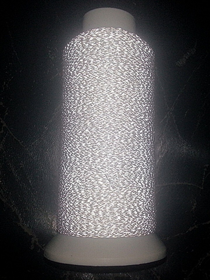 0.25MM Thickness 1000Yards Long similar 3M Silver Gray Reflective Thread for Craft Embroidery Sewing