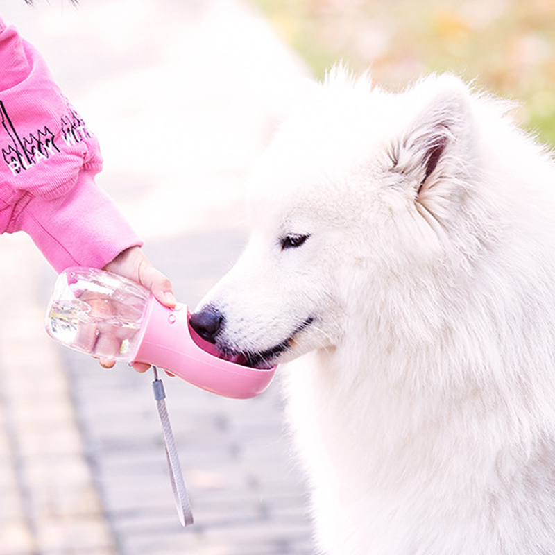 Huisdier water cup Hond Waterfles Draagbare Hond Kat Water Reizen Cup met Kom Dispenser Huisdieren Outdoor Drinken Fles